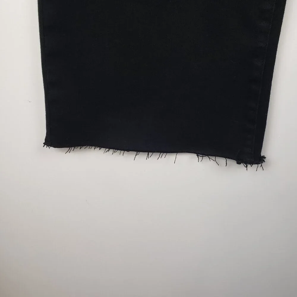 Judy Blue High Waist Star Back Seam Black Flare Denim Jeans 88958 Womens 14W - Picture 4 of 10